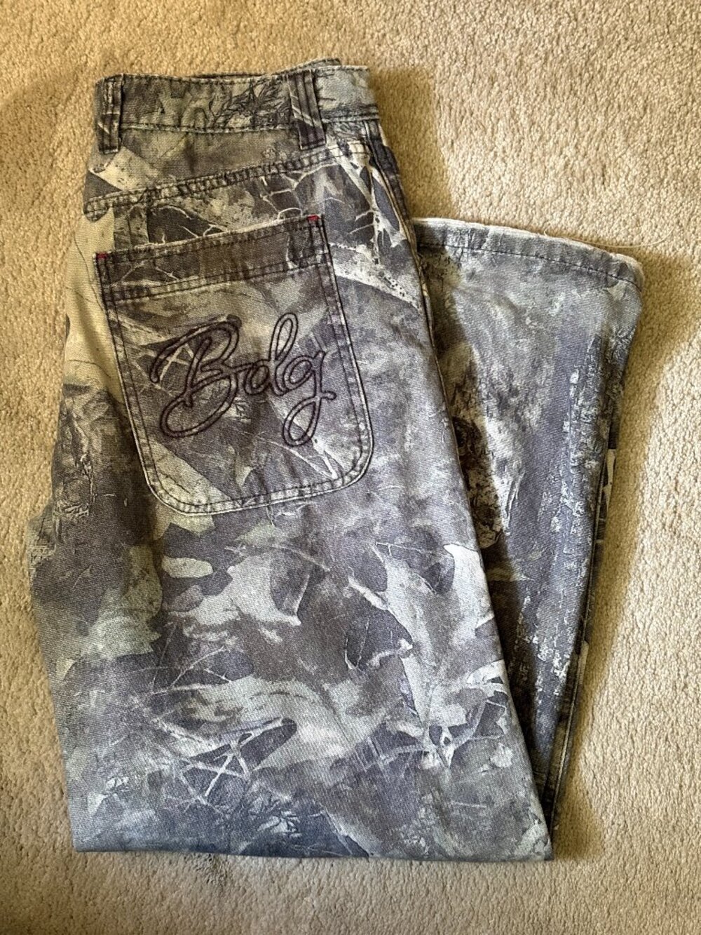 BDG Camo Printed Baggy Pants 27W
